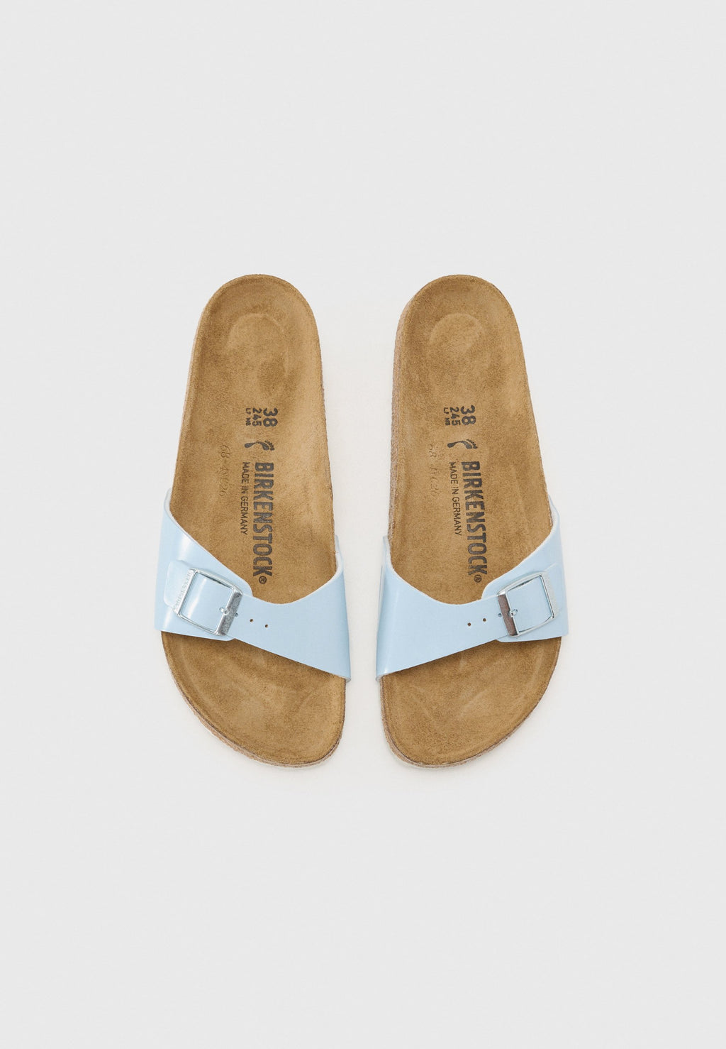 Birkenstock MADRID BF PATENT BABY BLUES - NARROW