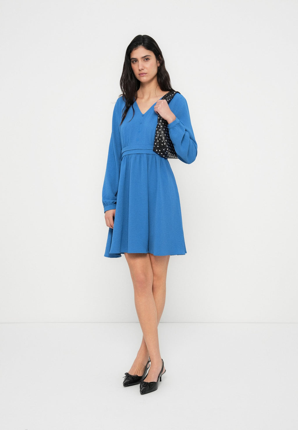 VILA VIRELLA V NECK DRRESS