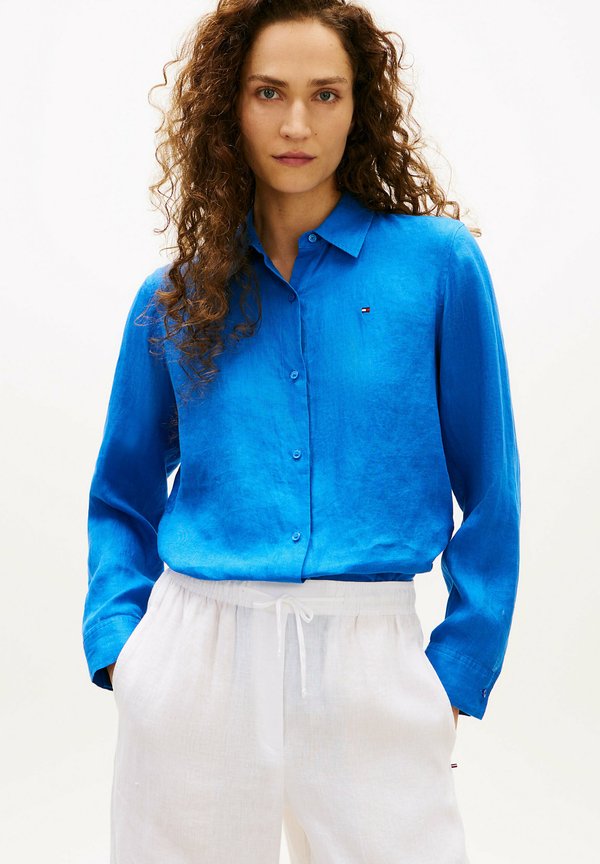 Tommy Hilfiger SHIRT - Button-down blouse - blue orbit