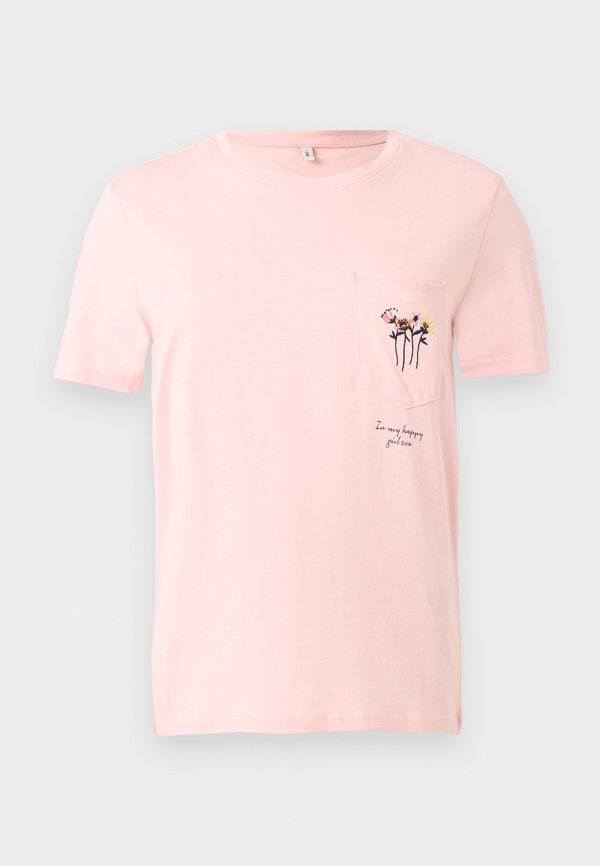 ONLY ONLPOLLY POCKET BOX - Print T-shirt - pink