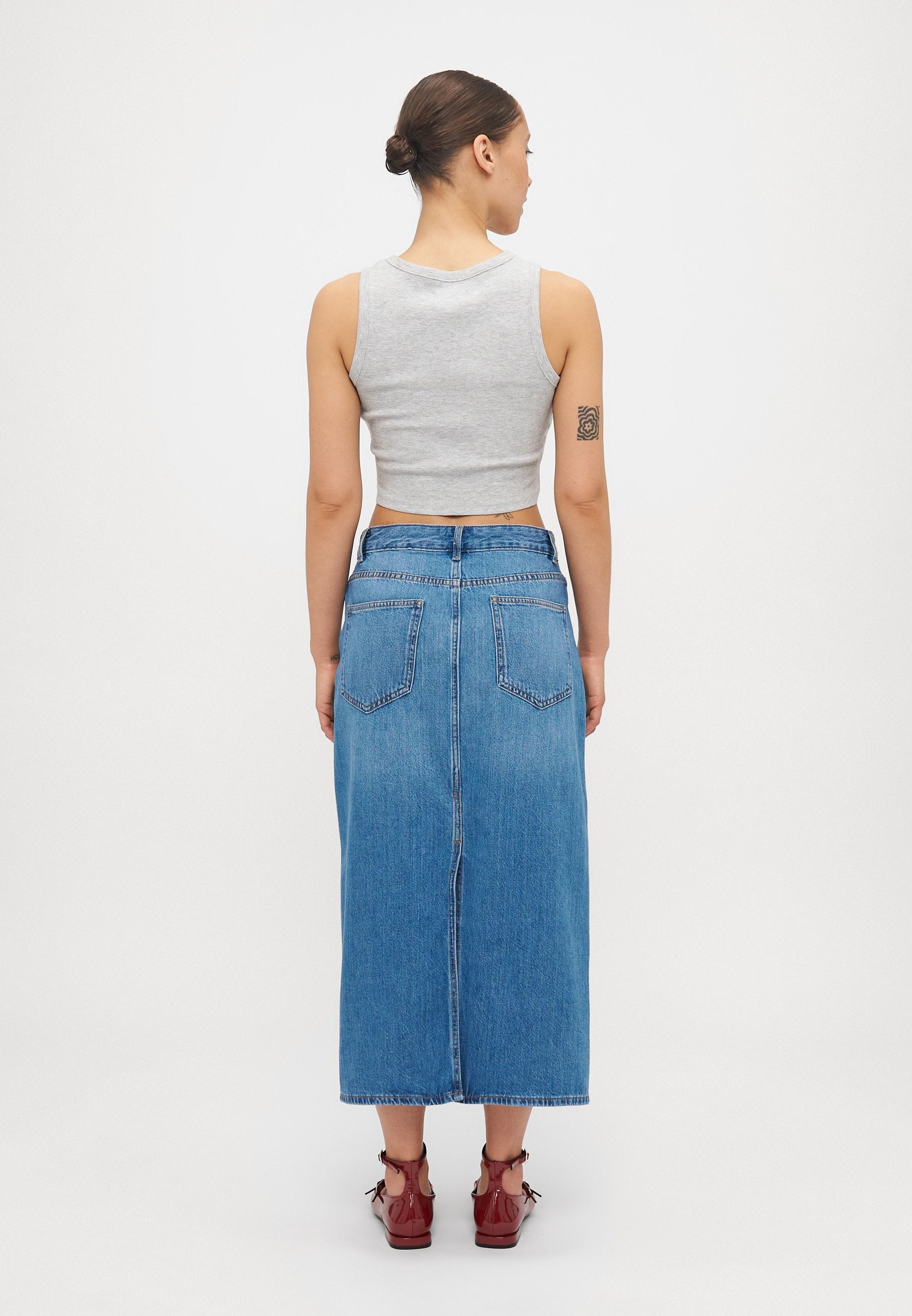 ONLY Petite ONLLUMI MIDI BACK SLIT SKIRT
