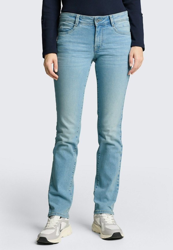 TOM TAILOR TTLIVA STRAIGHT FIT - Slim fit jeans - light stone blue denim