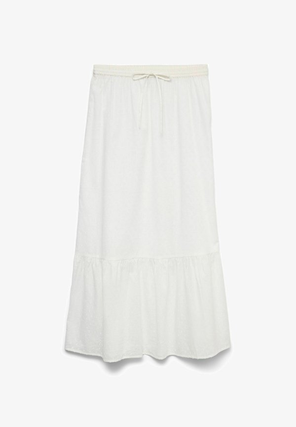 Vero Moda VMTRINE MW MAXI SKIRT WVN NOOS - A-line skirt - snow white