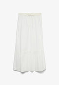 Vero Moda VMTRINE MW MAXI SKIRT WVN NOOS - A-line skirt - snow white