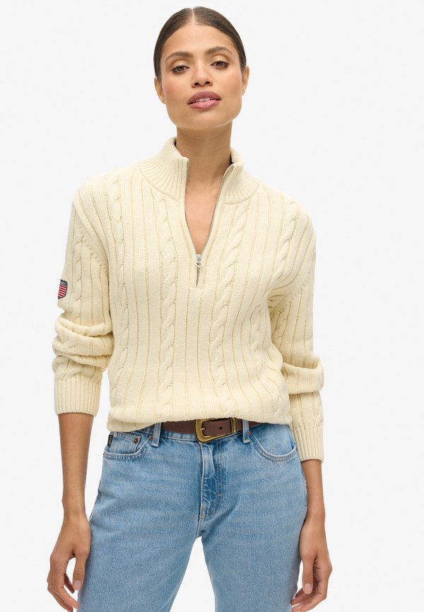 Superdry & Co RUGBY - Jumper - cable cream