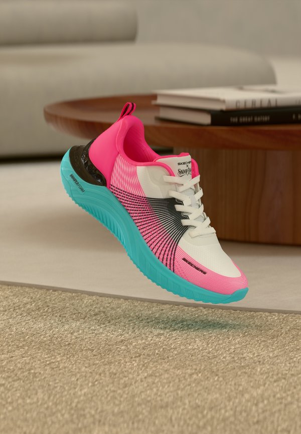 Skechers SNOOP ACE - Trainers - white/black/pink/hot melt/blue