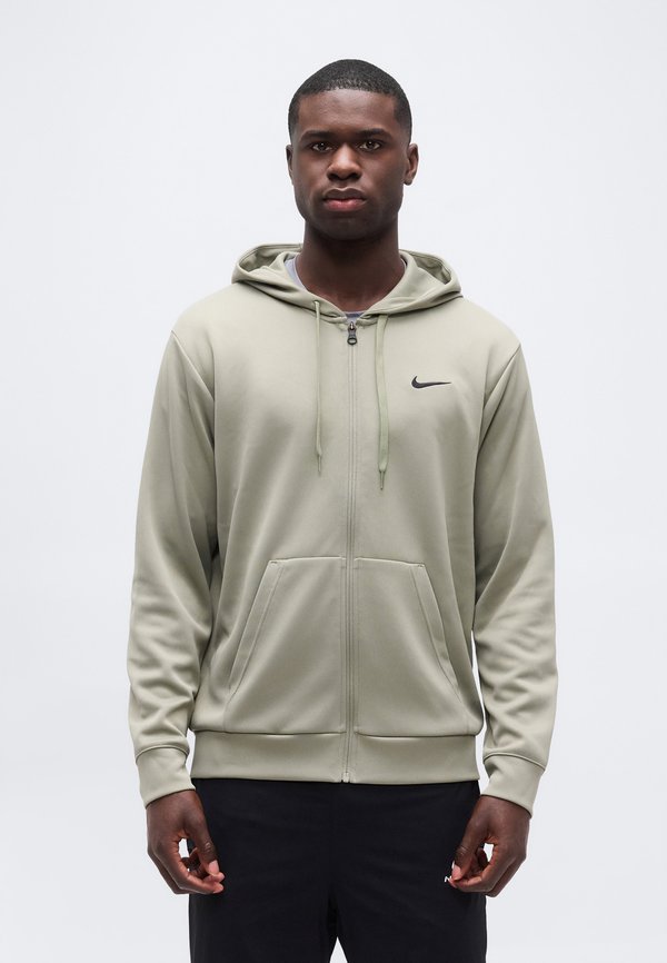 Nike Performance M NK DF UV FLEX FLC FZ HD - Zip-up sweatshirt - light army/black