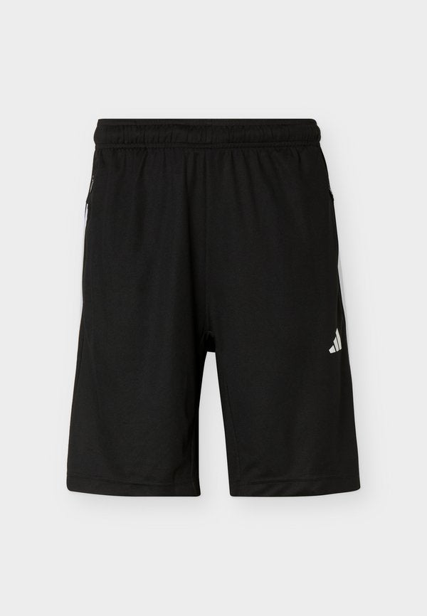 adidas Performance WORKOUT ESSENTIALS BASE 3 STRIPES 9 INCH SHORT - Sports shorts - black/white