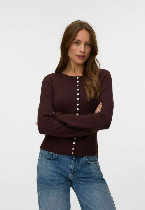 Vero Moda CARDIGAN VMANNA CARDIGAN - Cardigan - chocolate chip