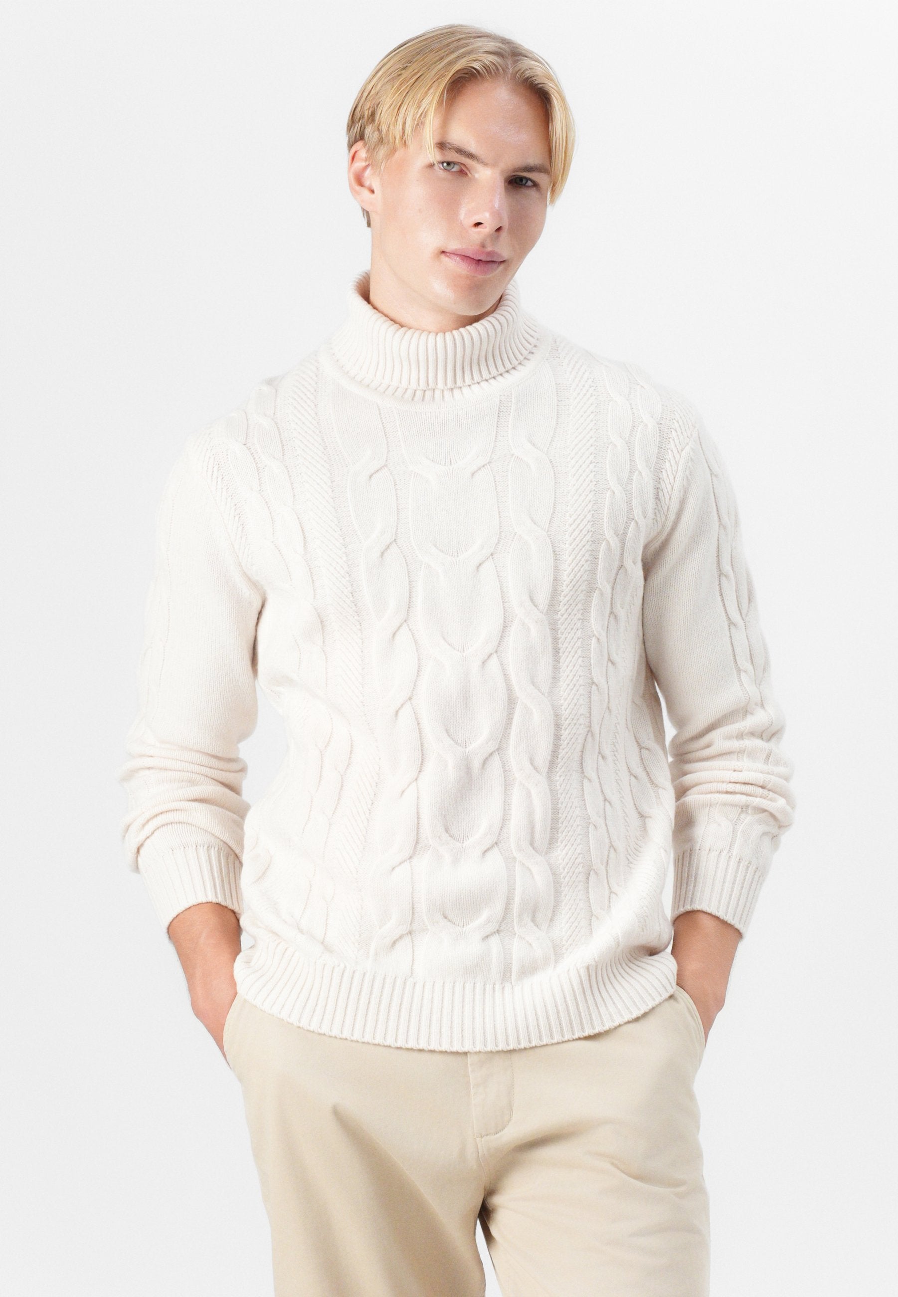 Hackett London CABLE ROLL NECK
