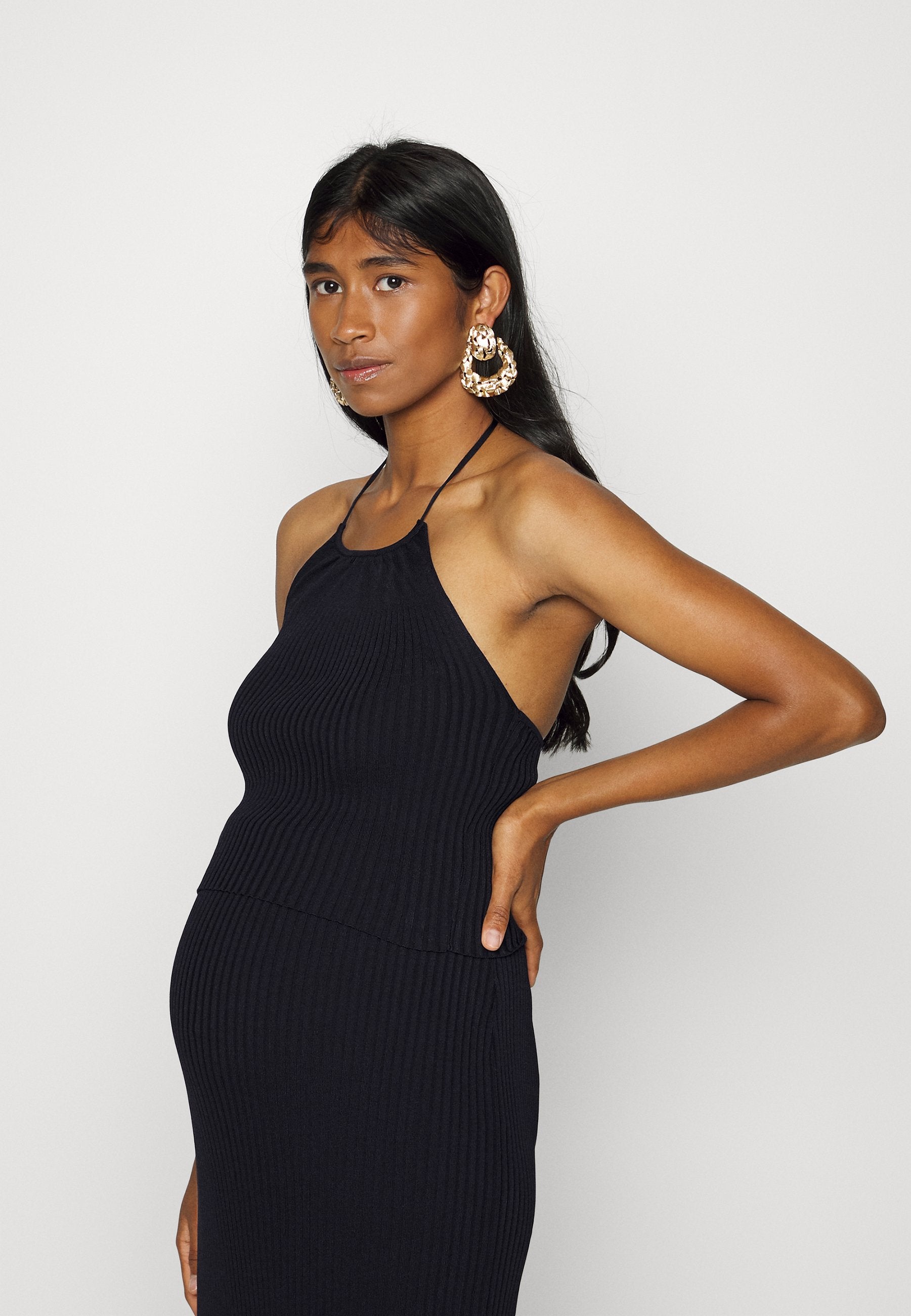 Glamorous Bloom BODYCON CROSS OVER HALTER