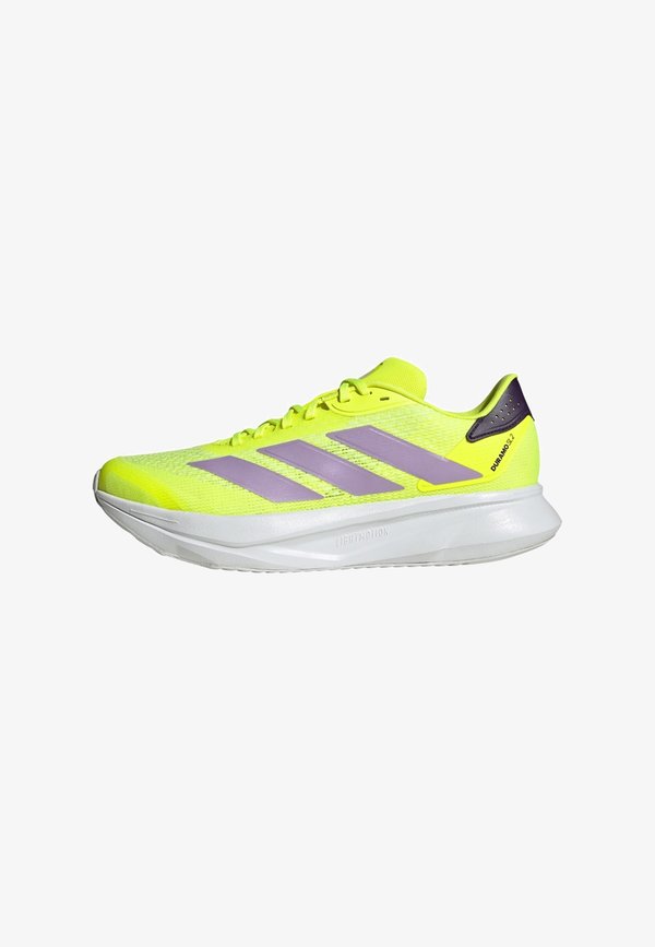 adidas Performance DURAMO SL2 M - Road running shoes - solar yellow   powder plum   aurora plum
