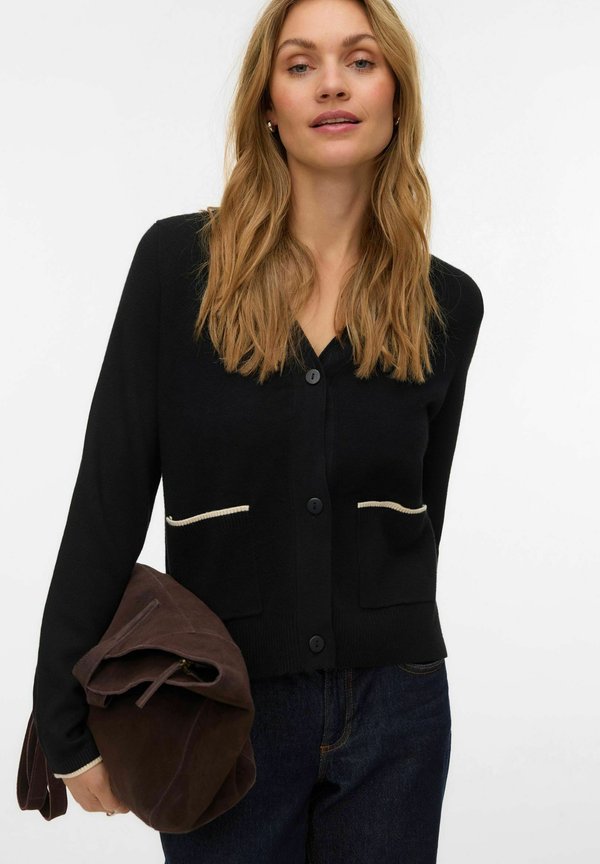 Vero Moda VMGOLD Knit - Cardigan - black