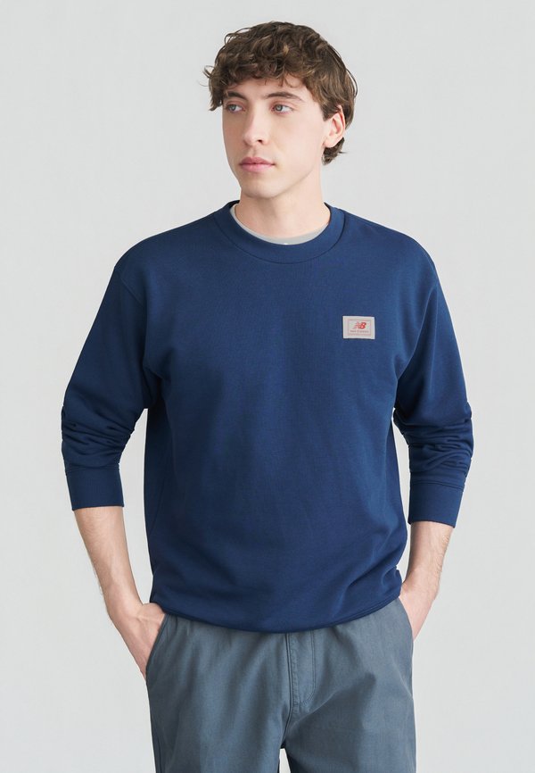 New Balance LABEL CREW - Sweatshirt - navy