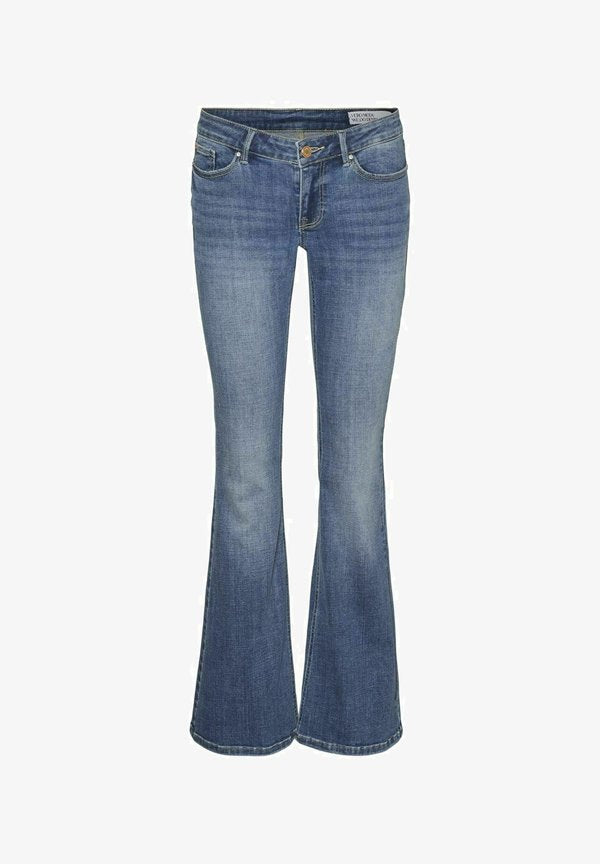 Vero Moda Flared fit VMSIGI Low rise - Flared Jeans - medium blue denim