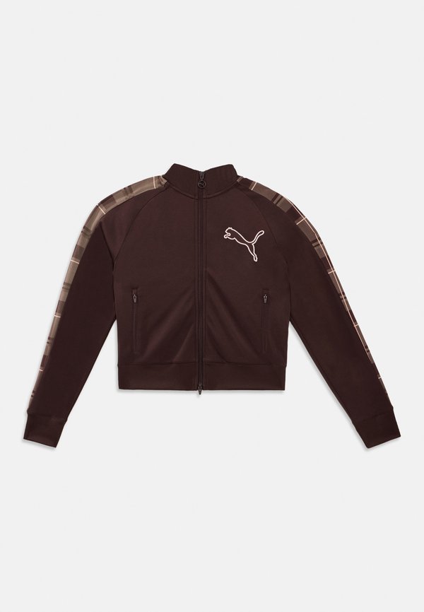 Puma TARTAN TRACK JACKET - Training jacket - chocolate fondue