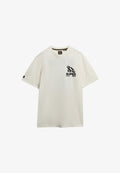 Superdry & Co RECORD LABEL - Print T-shirt - cream
