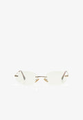 Bershka FRAMELESS - READING - Sunglasses - white