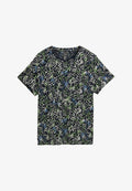 TOM TAILOR Print T-shirt - multicolor navy dot structure