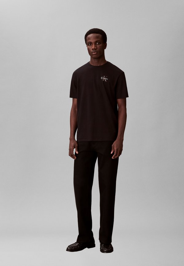 Calvin Klein Jeans CLASSIC MICRO MONOLOGO 2 PACK - Basic T-shirt - black/bright white