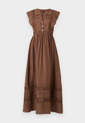 Vero Moda VMJULES TAPE ANKLE DRESS - Maxi dress - cocoa brown