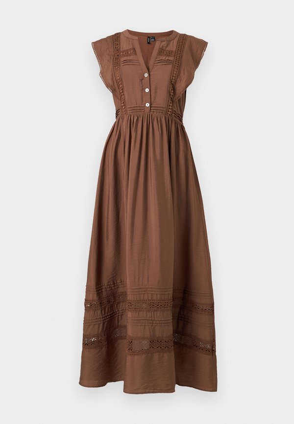 Vero Moda VMJULES TAPE ANKLE DRESS - Maxi dress - cocoa brown