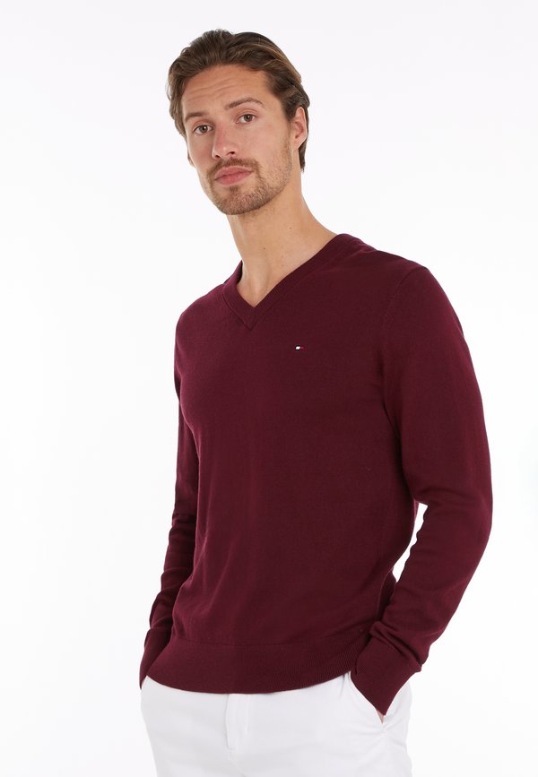 Tommy Hilfiger PIMA  - Jumper - deep rouge