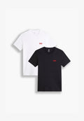 Levi's® 2 PACK - Basic T-shirt - white/caviar