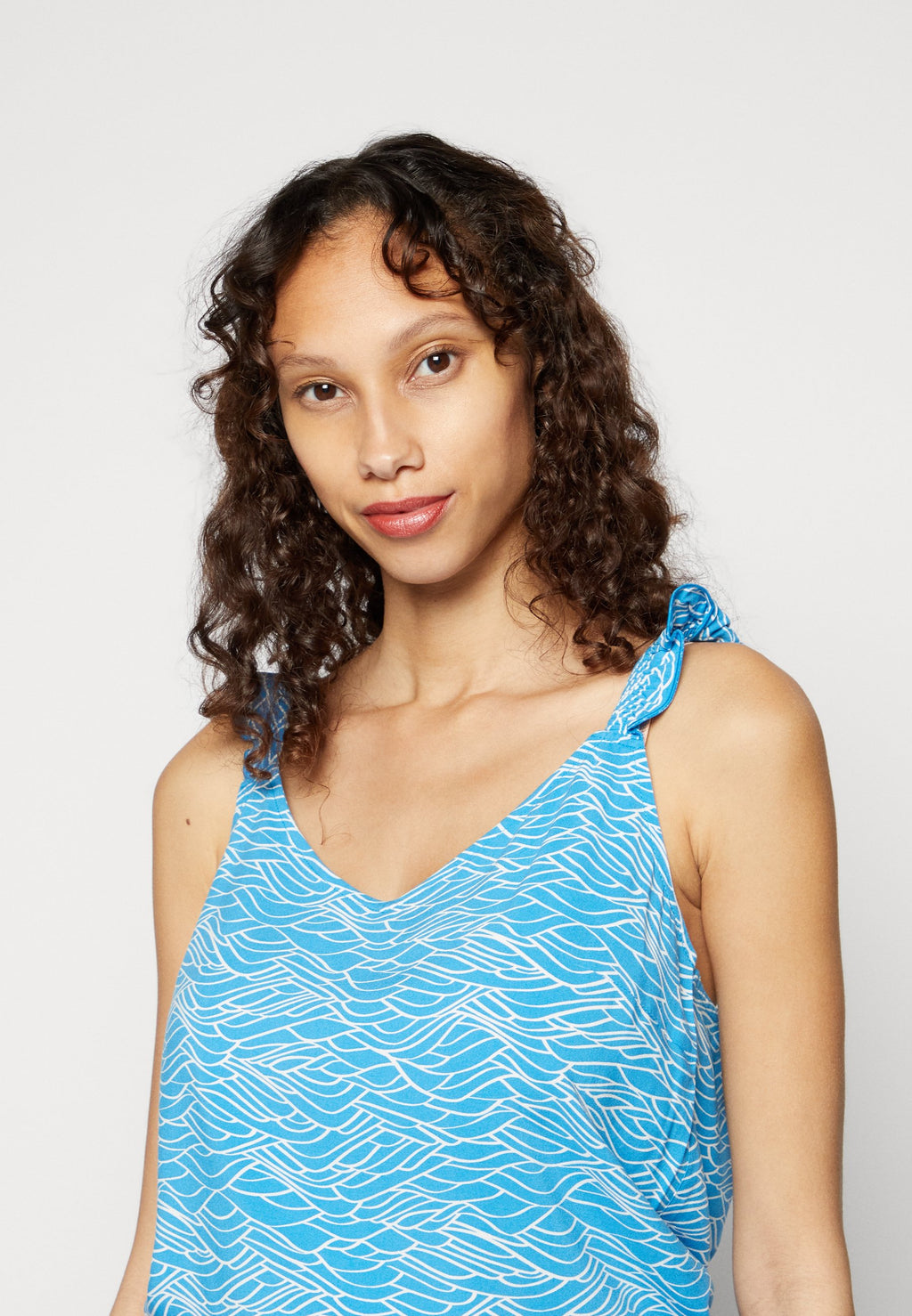 TOM TAILOR DENIM CAMISOL WITH RUFFLES