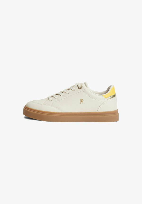 Tommy Hilfiger Trainers - soft cream  yellow arch