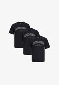 Jack & Jones 3 PACK - Print T-shirt - schwarz