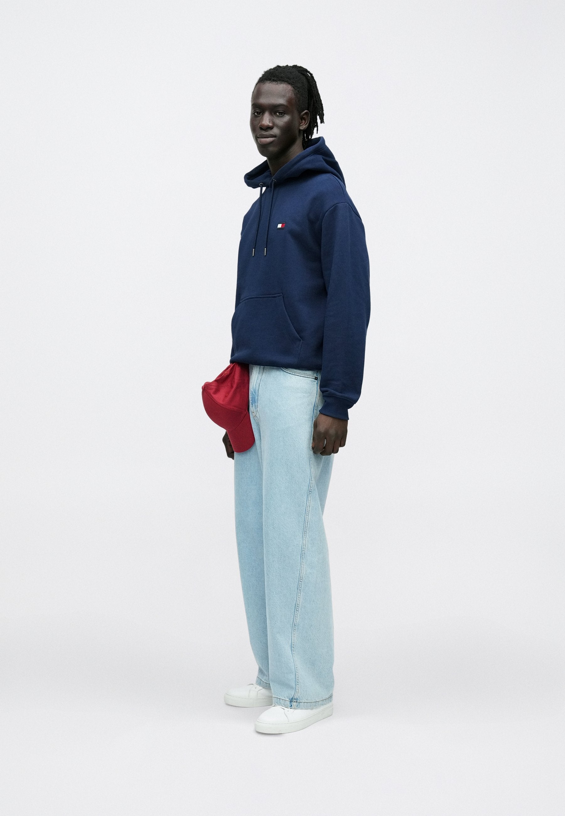 RELAXED BACK FLAG TERRY HOODY Media 2