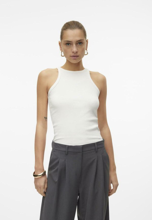 Vero Moda 2PACK  RUNDHALS OHNE ÄRMEL - Top - grau weiß