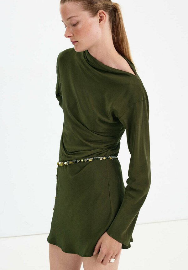 Mango ADULT - Jersey dress - light green