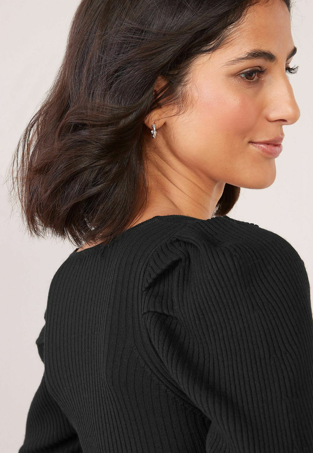 Next RIBBED KNIT SQUARE NECK TOP