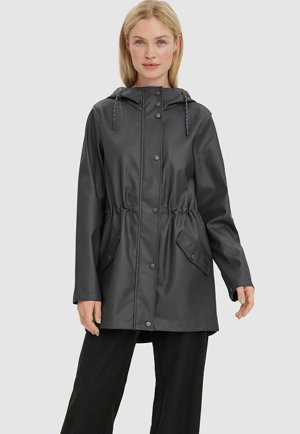 Vero Moda VMMALOU COATED JACKET NOOS - Waterproof jacket - asphalt