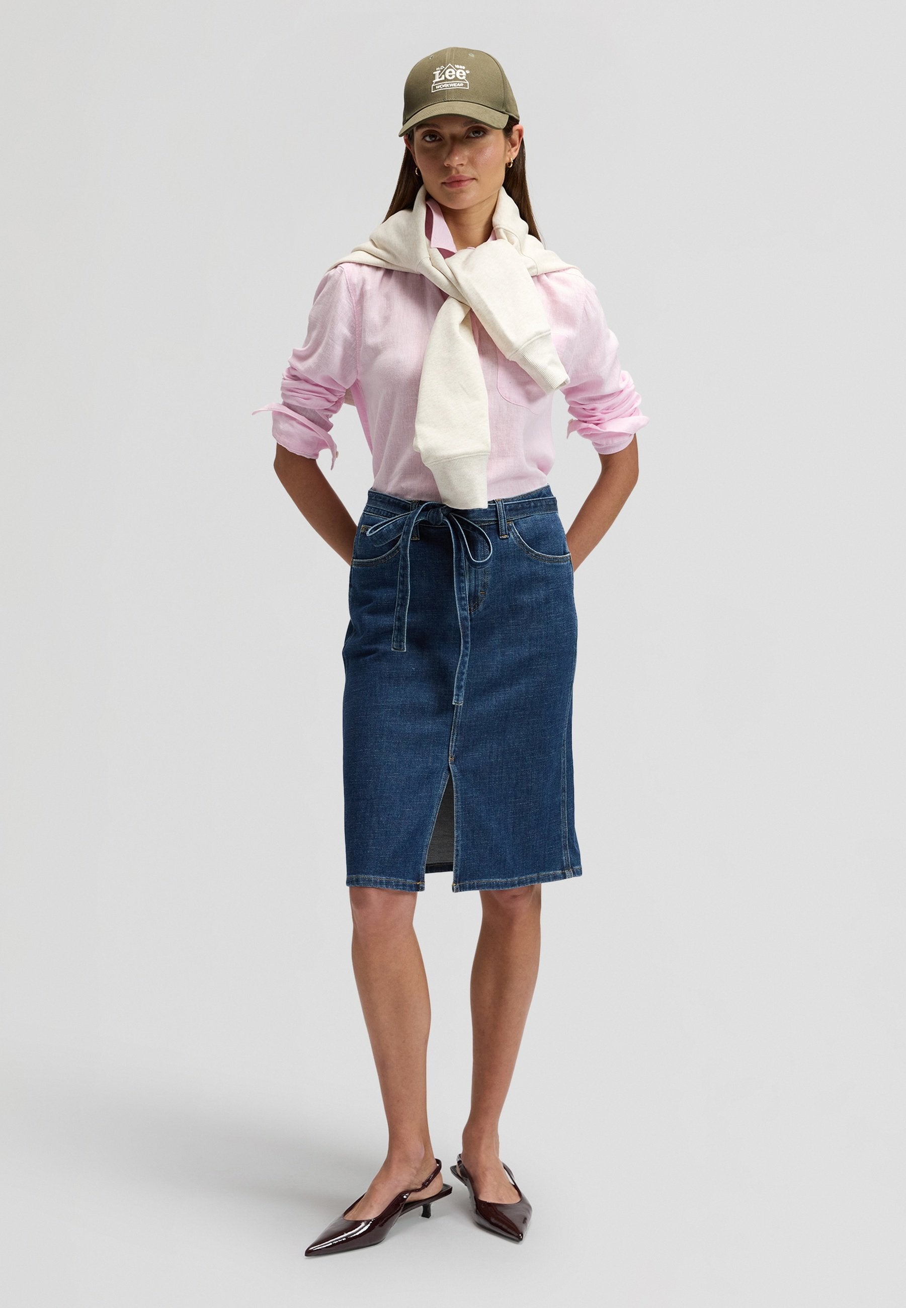 Lee MIDI SKIRT WITH A BOW