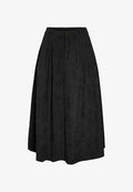 Vero Moda VMVIENNA High waist Corduroy Midi - A-line skirt - black