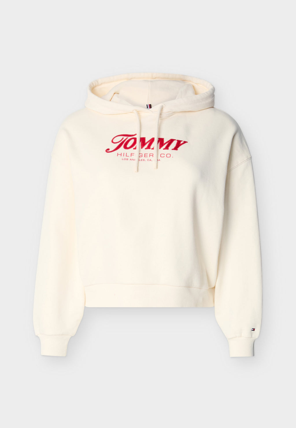 CURVE TEXTURED LOGO RELAXED DRAWSTRING HOODY Media 1