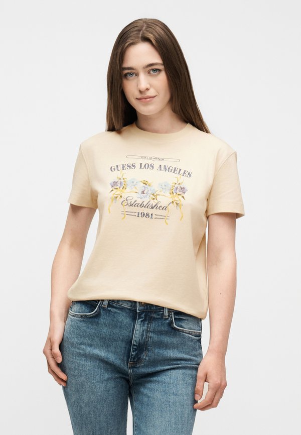 Guess SS CN FLOWERS BOX TEE