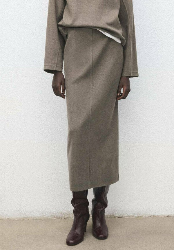 Mango Pencil skirt - brown