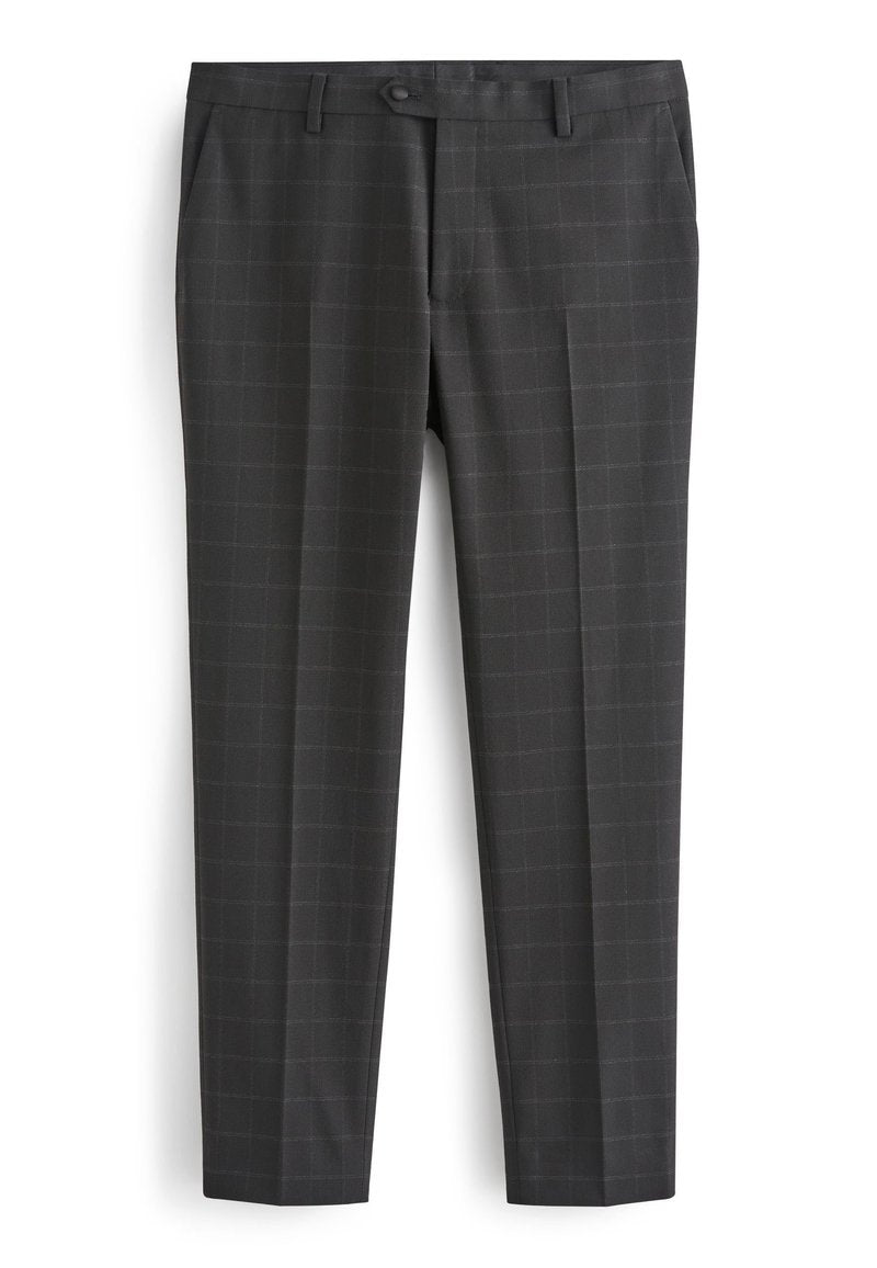 SKINNY FIT CHECK TUXEDO SUIT: TROUSERS - Next - View 1