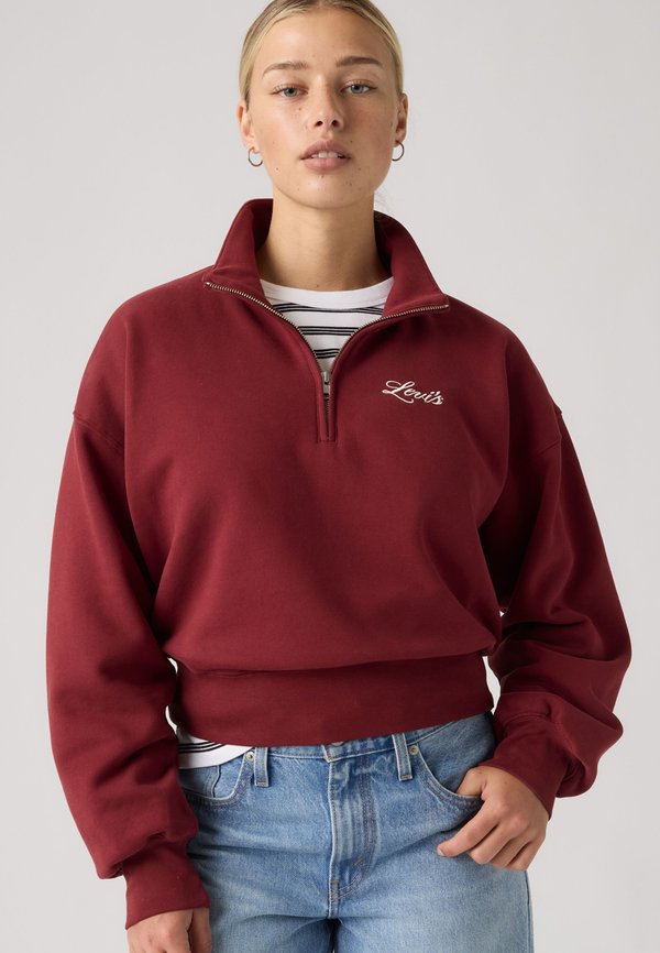 Levi's® VINTAGE 80S 1/4 ZIP - Sweatshirt - warm cabernet