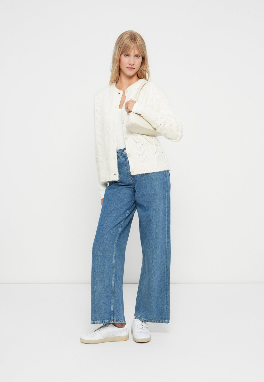 GAP FUZZY TEXTURE CARDI