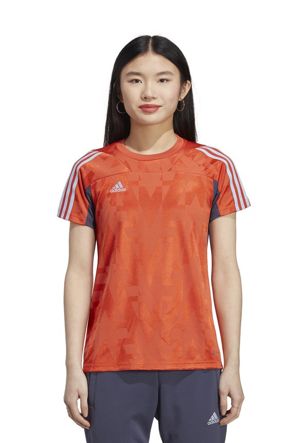 adidas Performance ADIDAS PERFORMANCE FUSSBALL - TEAMSPORT TEXTIL - TRIKOTS TIRO TRIKOT  DAMEN - Sports T-shirt - rot/blau