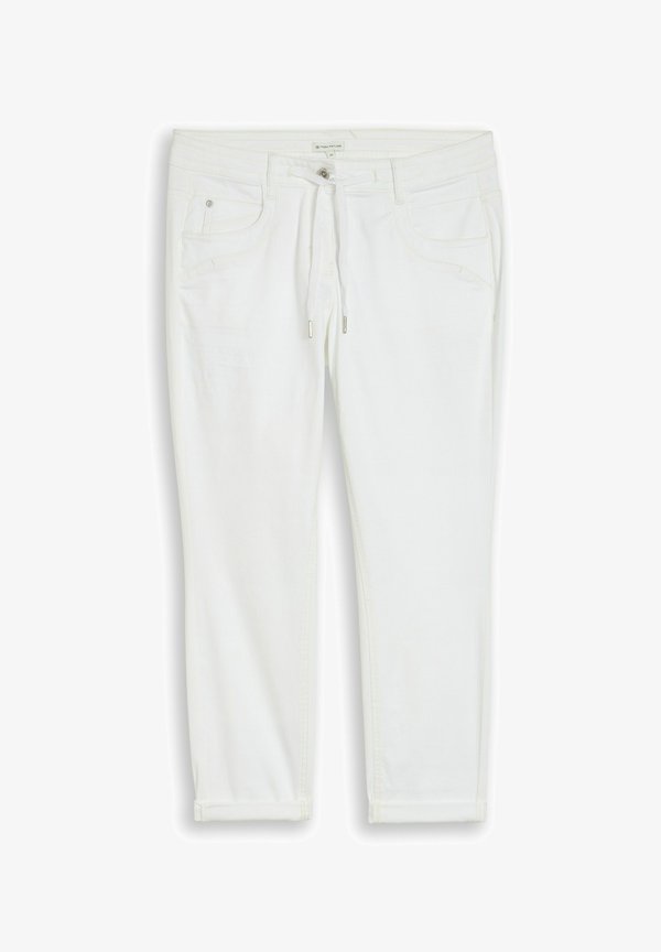 TOM TAILOR TTTAPERED RELAXED - Trousers - white