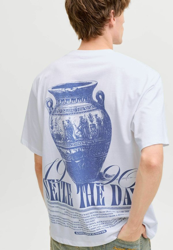 Jack & Jones T- - Print T-shirt - bright white