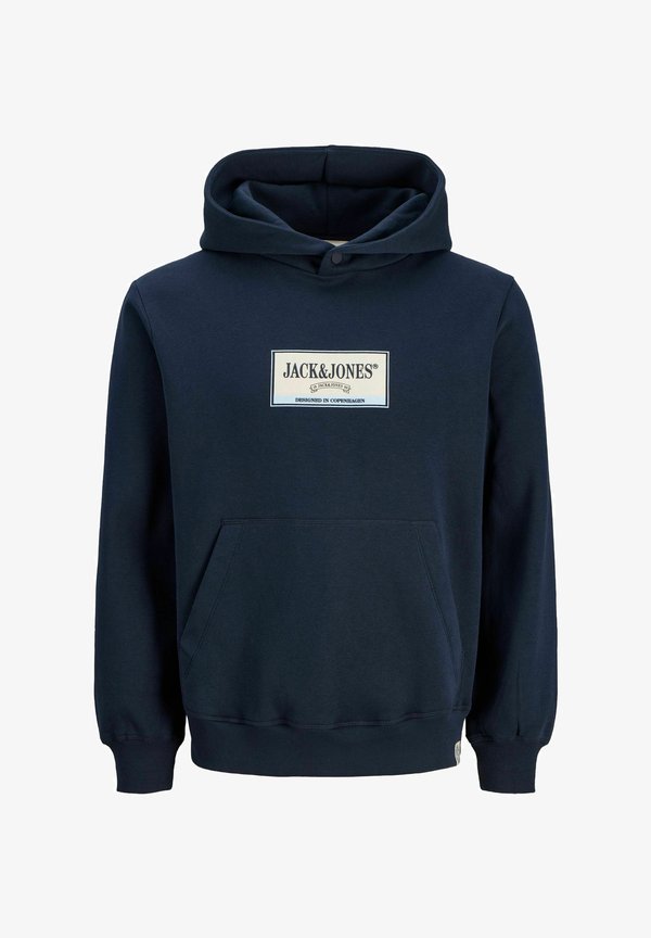 Jack & Jones JORFREDERIKSBERG GRAPHIC BOX SWEAT H PLS - Hoodie - sky captain
