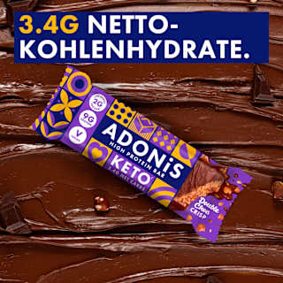 Proteinriegel, Double Choc Crisp, High Protein ADONIS
