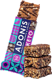 Proteinriegel, Hazelnut Crunch & Chocolate Keto, High Protein ADONIS
